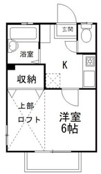 三ッ沢東町アパートの物件間取画像